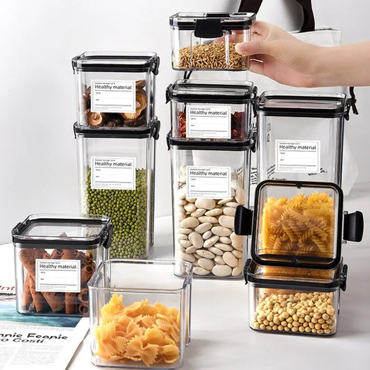 🍱 Airtight Food Containers ✨ Stackable Pantry Organizers with Lids