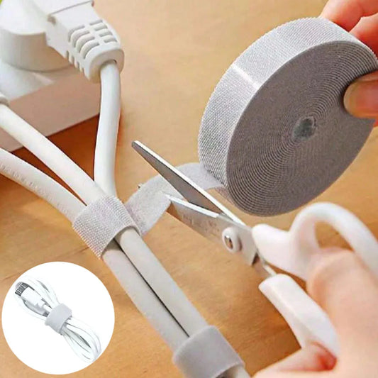 🔗 5m Hook & Loop Cable Organizer Roll – Tidy Your Cables with Style