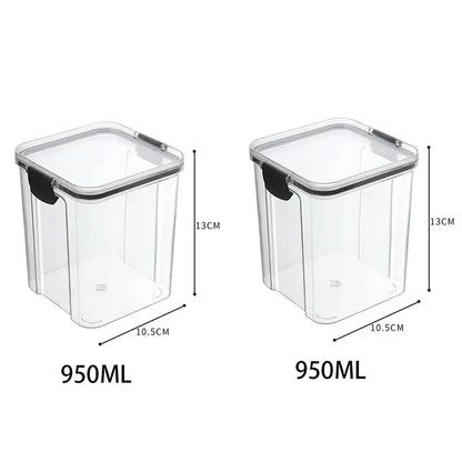 🍽️ Stackable Airtight Food Storage Containers | Clear Kitchen Pantry Boxes 🧂