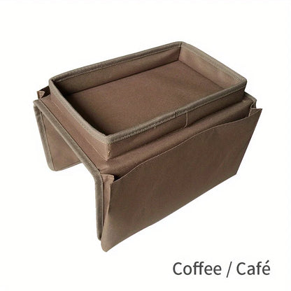 🛋️ No-Slip Sofa Armrest Caddy – Keep Everything Within Reach!