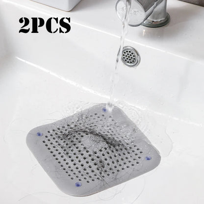 🌀 Silicone Shower Drain Hair Catcher – Anti-Clog Sink Stopper for Kitchen & Bathroom