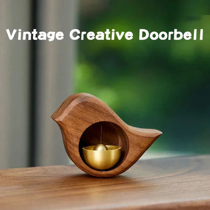Wooden door bell Japanese wind chime home decor entrance door chime shopkeeper remind bell
