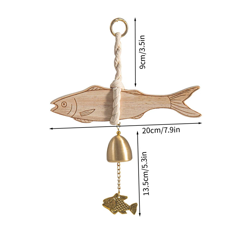 🔔 Wooden Door Bell – Japanese Wind Chime for Home & Garden Decor 🔔
