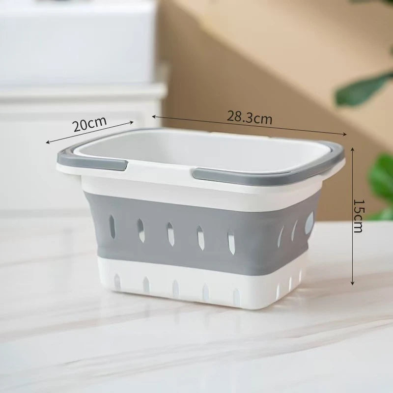🧺 Foldable Laundry Basket with Handles – Durable Space-Saving Plastic Hamper for Home