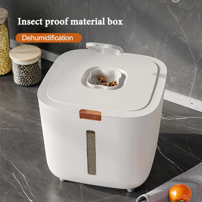 Insect-Proof Rice Storage Box  Moisture-Sealed Grain Dispenser