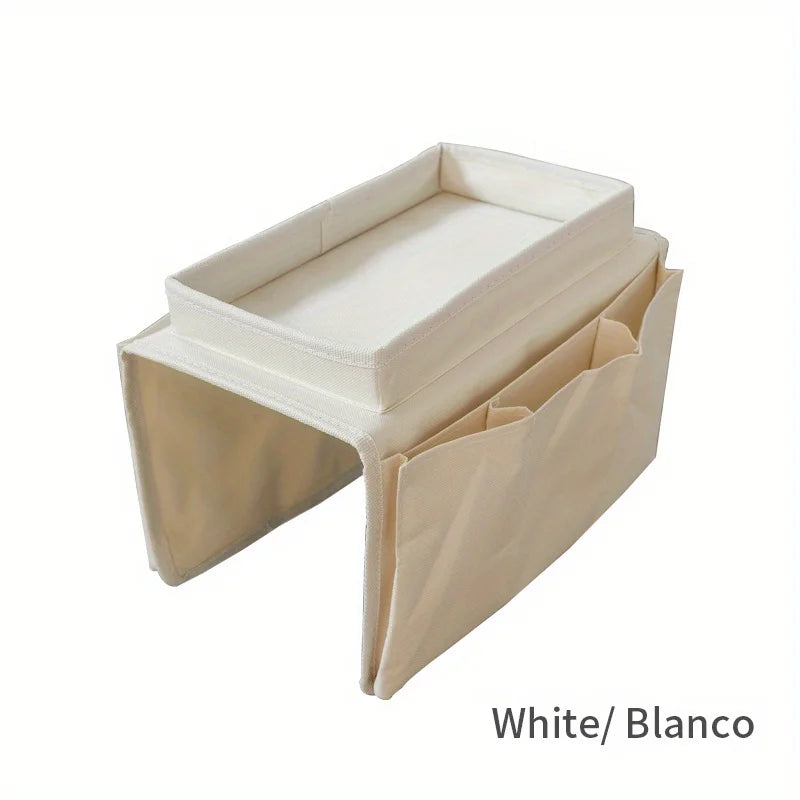 🛋️ No-Slip Sofa Armrest Caddy – Keep Everything Within Reach!