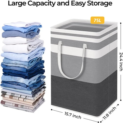 🧺 Foldable Laundry Basket – Waterproof & Space-Saving Dirty Clothes Bin 💧