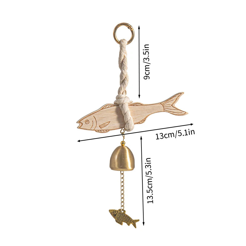 🔔 Wooden Door Bell – Japanese Wind Chime for Home & Garden Decor 🔔
