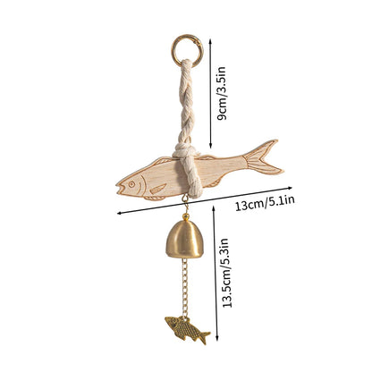 🔔 Wooden Door Bell – Japanese Wind Chime for Home & Garden Decor 🔔