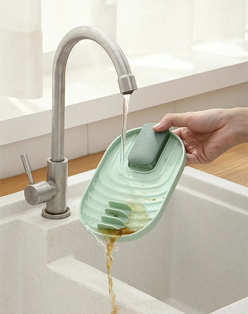 🧼Foldable Spoon & Lid Holder – 🍳 Drip-Free Cooking Organizer