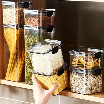🍽️ Stackable Airtight Food Storage Containers | Clear Kitchen Pantry Boxes 🧂