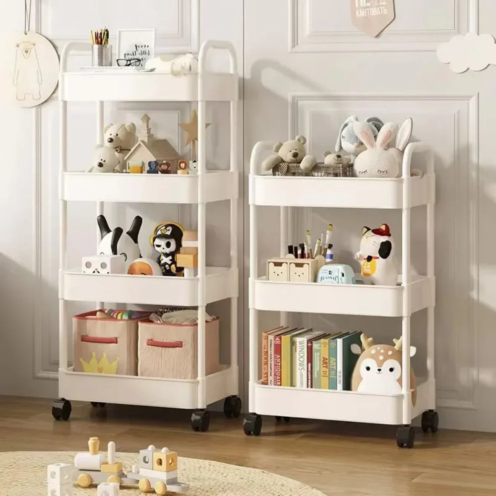 🛒 Kitchen Storage Trolley 🛁 Multi-Tier Utility Cart 🔄 Rolling Shelf Rack 📚
