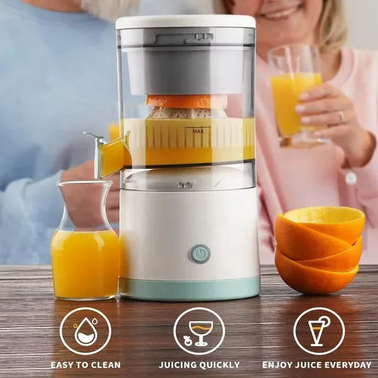 USB rechargeable portable citrus juicer with one-touch control and residue-free technology for fresh juice