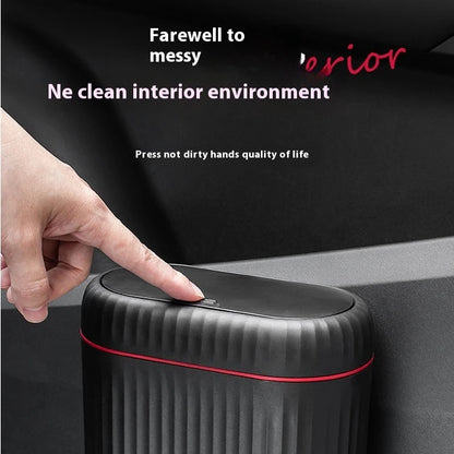 Pop-Up Car Trash Can – Door-Mounted & Desktop Use, Large Capacity Waste Bin