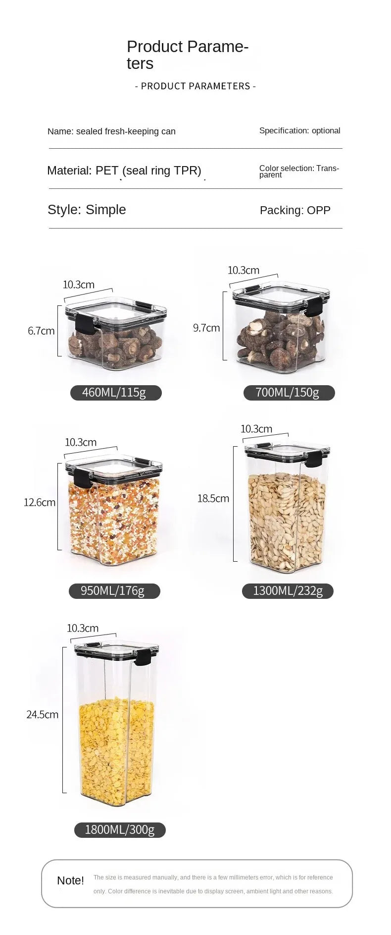 🍽️ Stackable Airtight Food Storage Containers | Clear Kitchen Pantry Boxes 🧂