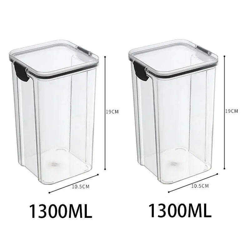🍽️ Stackable Airtight Food Storage Containers | Clear Kitchen Pantry Boxes 🧂