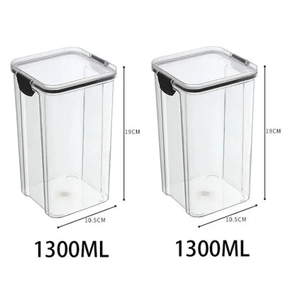 🍽️ Stackable Airtight Food Storage Containers | Clear Kitchen Pantry Boxes 🧂