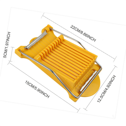 🔪 Multifunctional Stainless Steel Food Slicer – 10-Wire Cutter for Eggs, Cheese, Ham & More 🧀