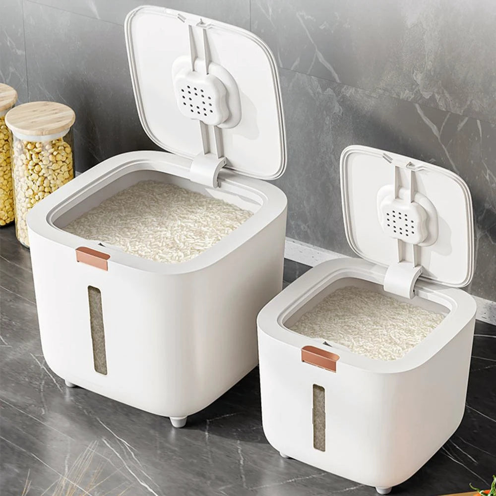 Insect-Proof Rice Storage Box  Moisture-Sealed Grain Dispenser