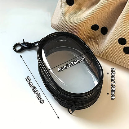 Mini Clear Zipper Storage Bag – Earphone & Charger Organizer