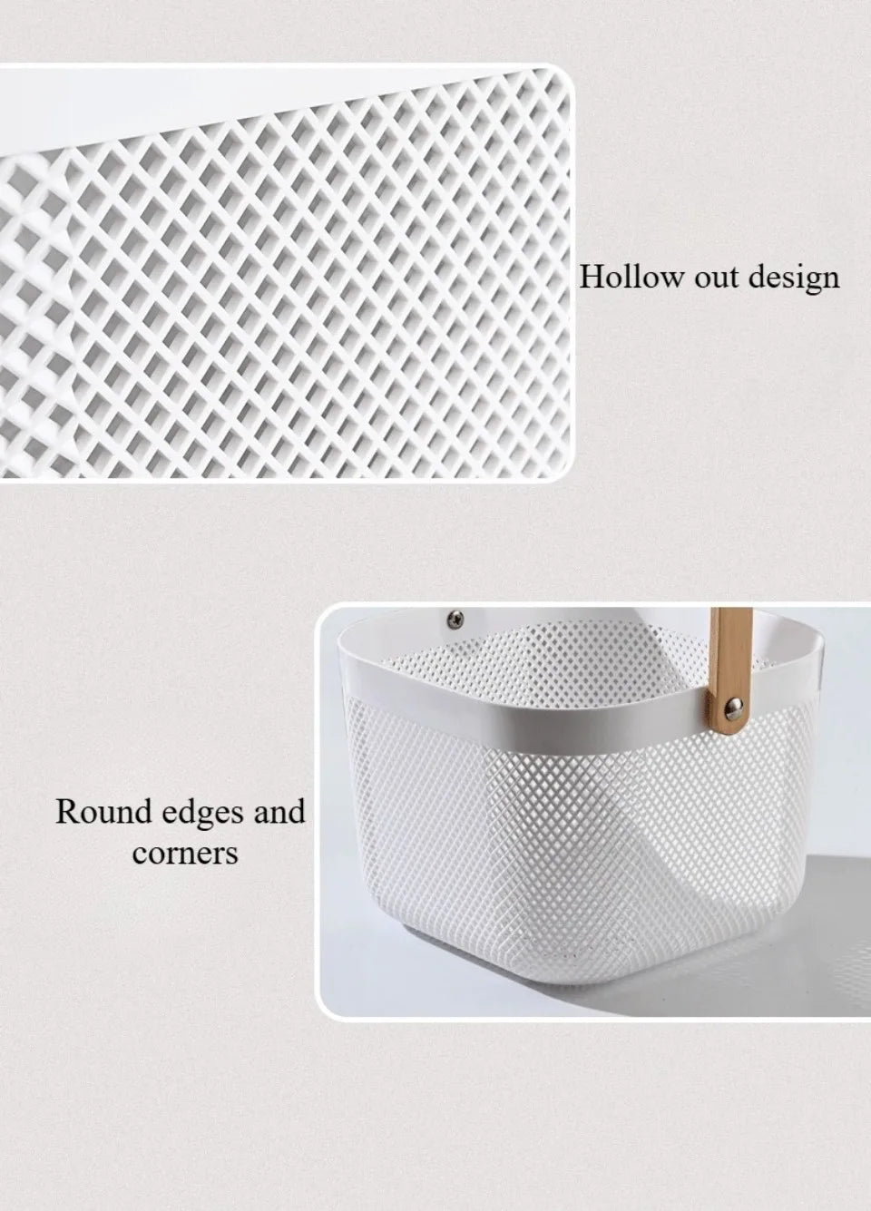 🧺 Fruit & Veggie Drain Basket – Multi-Purpose Storage for Kitchen & Home 🍎🧻