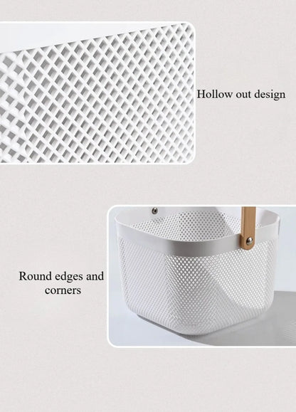 🧺 Fruit & Veggie Drain Basket – Multi-Purpose Storage for Kitchen & Home 🍎🧻