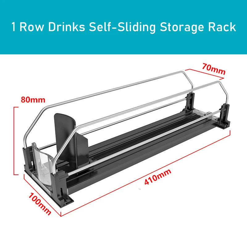 Self-Sliding Can Dispenser – Adjustable Fridge Drink Organizer