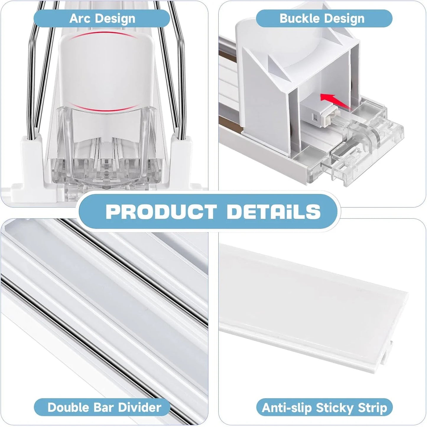 Self-Sliding Can Dispenser – Adjustable Fridge Drink Organizer