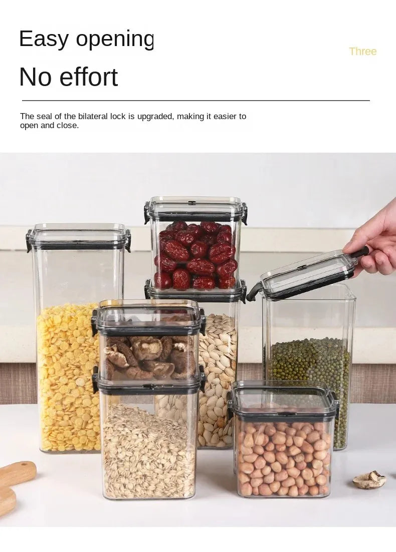 🍽️ Stackable Airtight Food Storage Containers | Clear Kitchen Pantry Boxes 🧂
