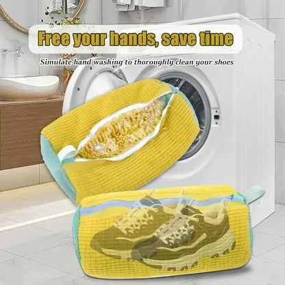 🧼 Sneaker & Slipper Washing Net Bag – Laundry Mesh Shoe Protector 👟