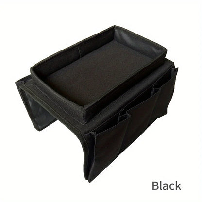 🛋️ No-Slip Sofa Armrest Caddy – Keep Everything Within Reach!
