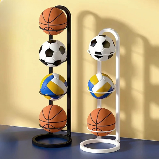 🏀 Multi-Layer Sports Ball Rack | 2–5 Tier Vertical Organizer 🎯